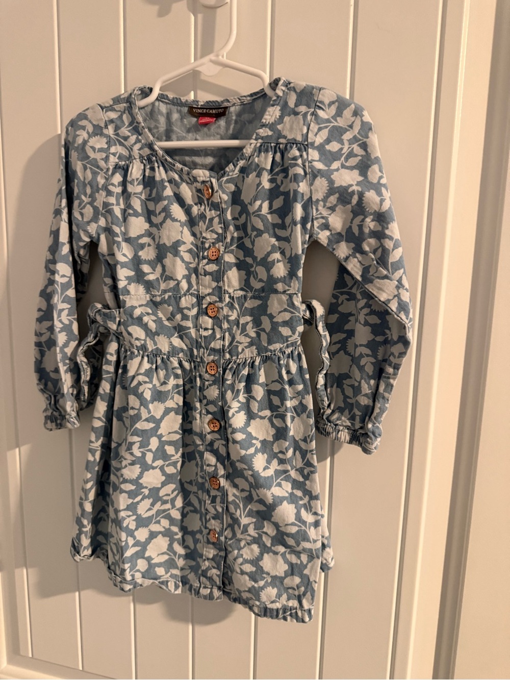 Vince Camuto Girls’ Floral Long Sleeve Dress – 3T
